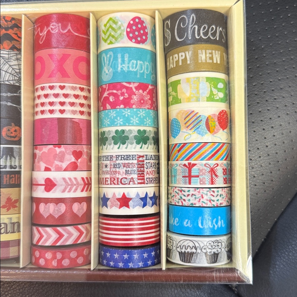 Assorted Decorative Washi Tape Set - Holiday and Coordinated colors - Picture 3 of 4